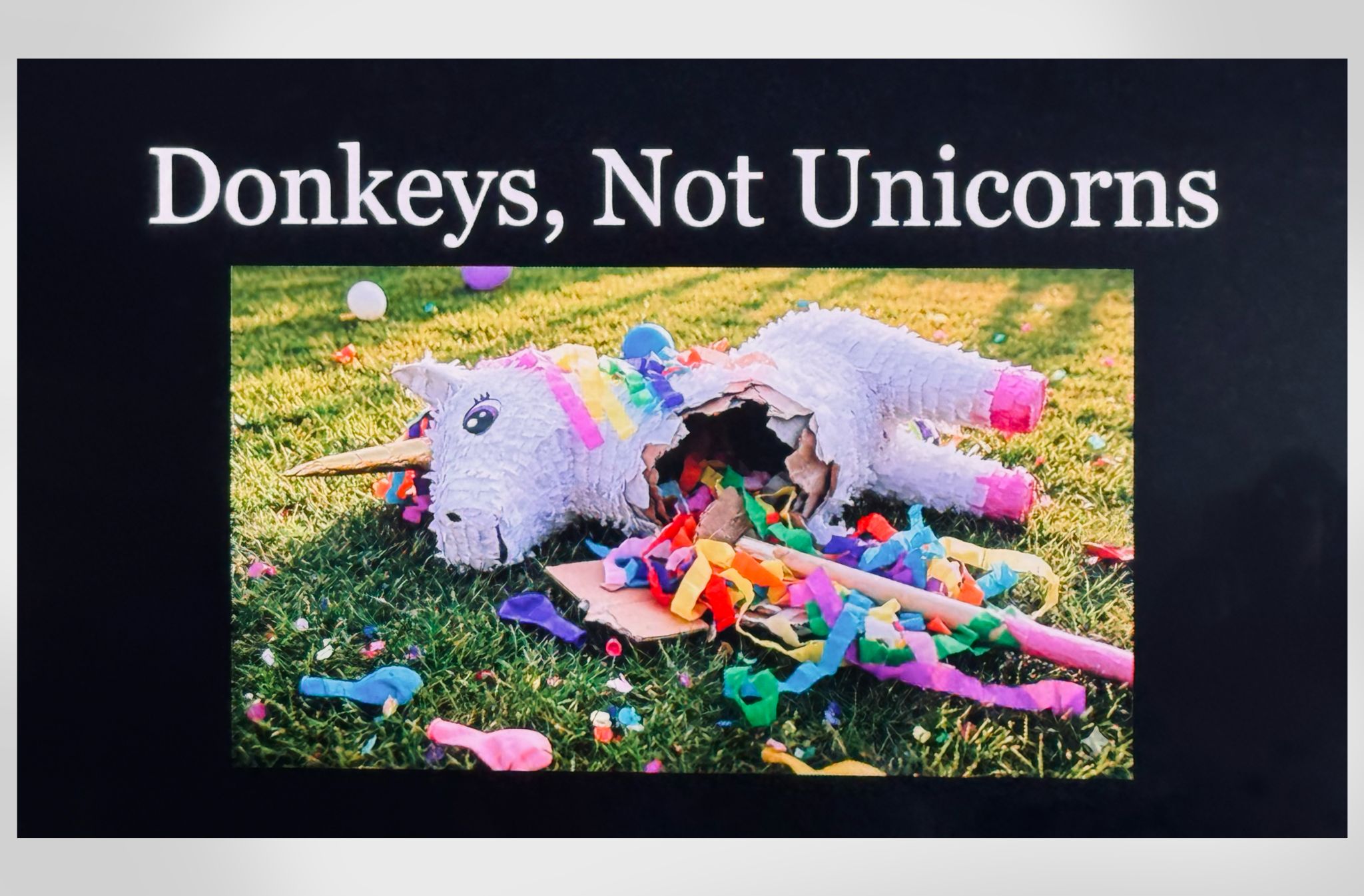 “Donkeys, Not Unicorns” — Yariv’s contrarian take on what makes a startup investable