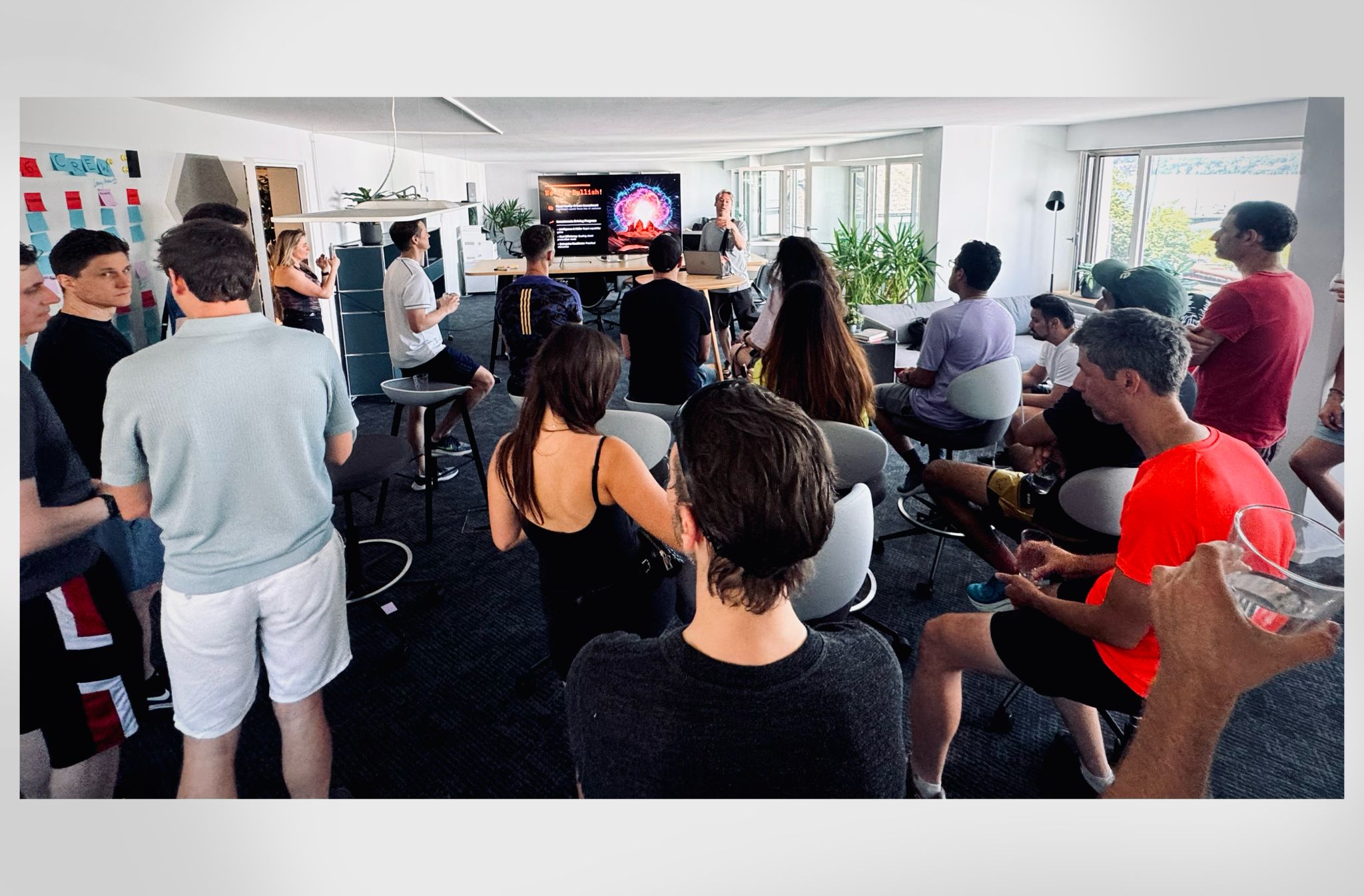 Yariv Adan presenting his AI-run VC fund to the Ship26 crew